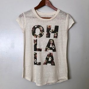 Merona OH LA LA Graphic Tee - LIKE NEW